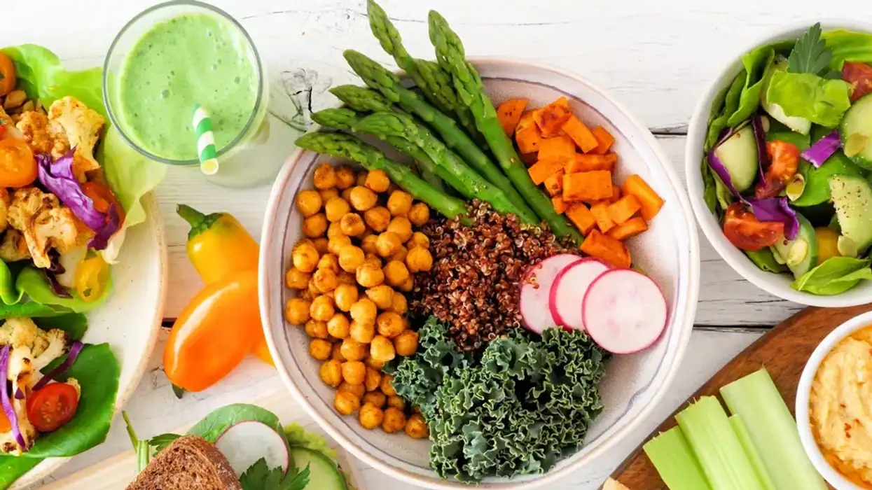 A spread of healthy food