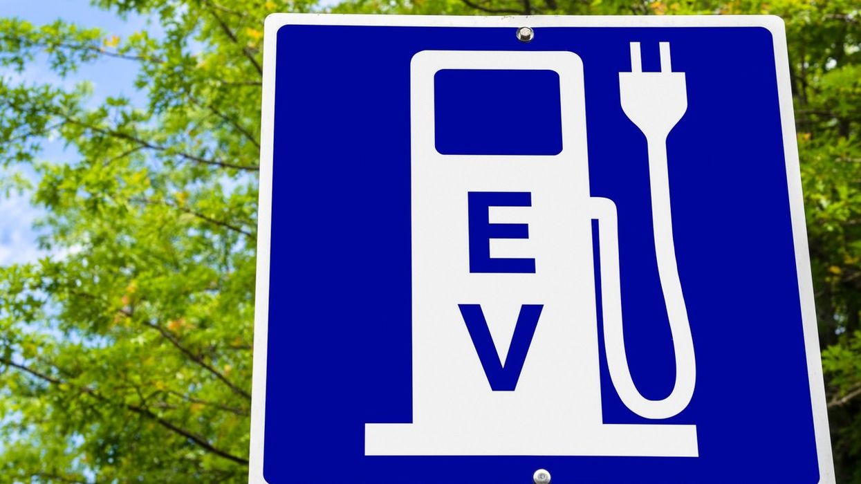 EV charging sign