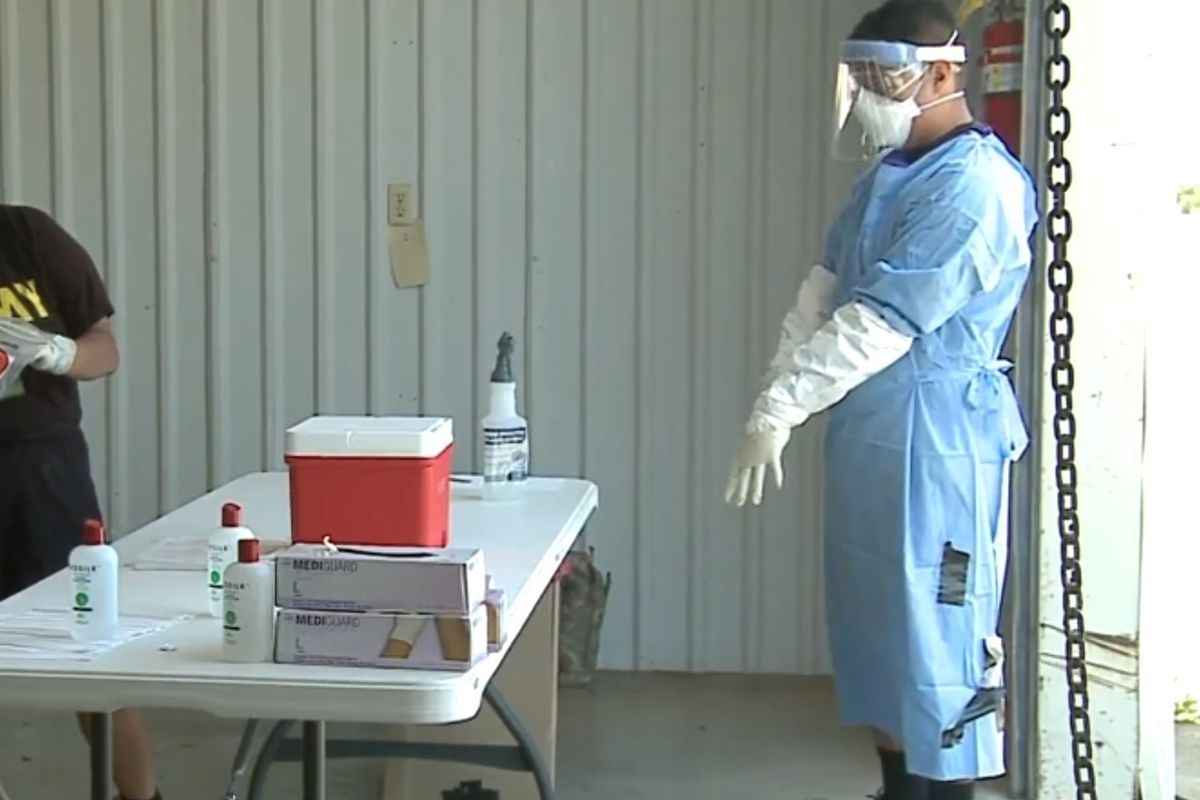 Hector Reyna wearing PPE