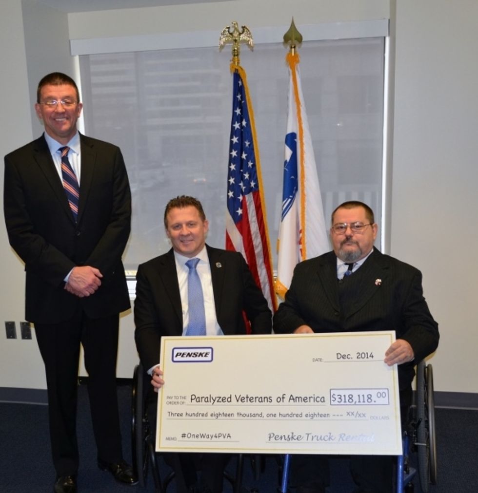 
Penske Truck Rental’s Donation Helps Paralyzed Veterans of America
