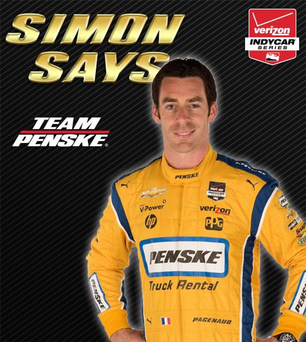 
Simon Pagenaud Racing in Penske Truck Rental IndyCar in 2015
