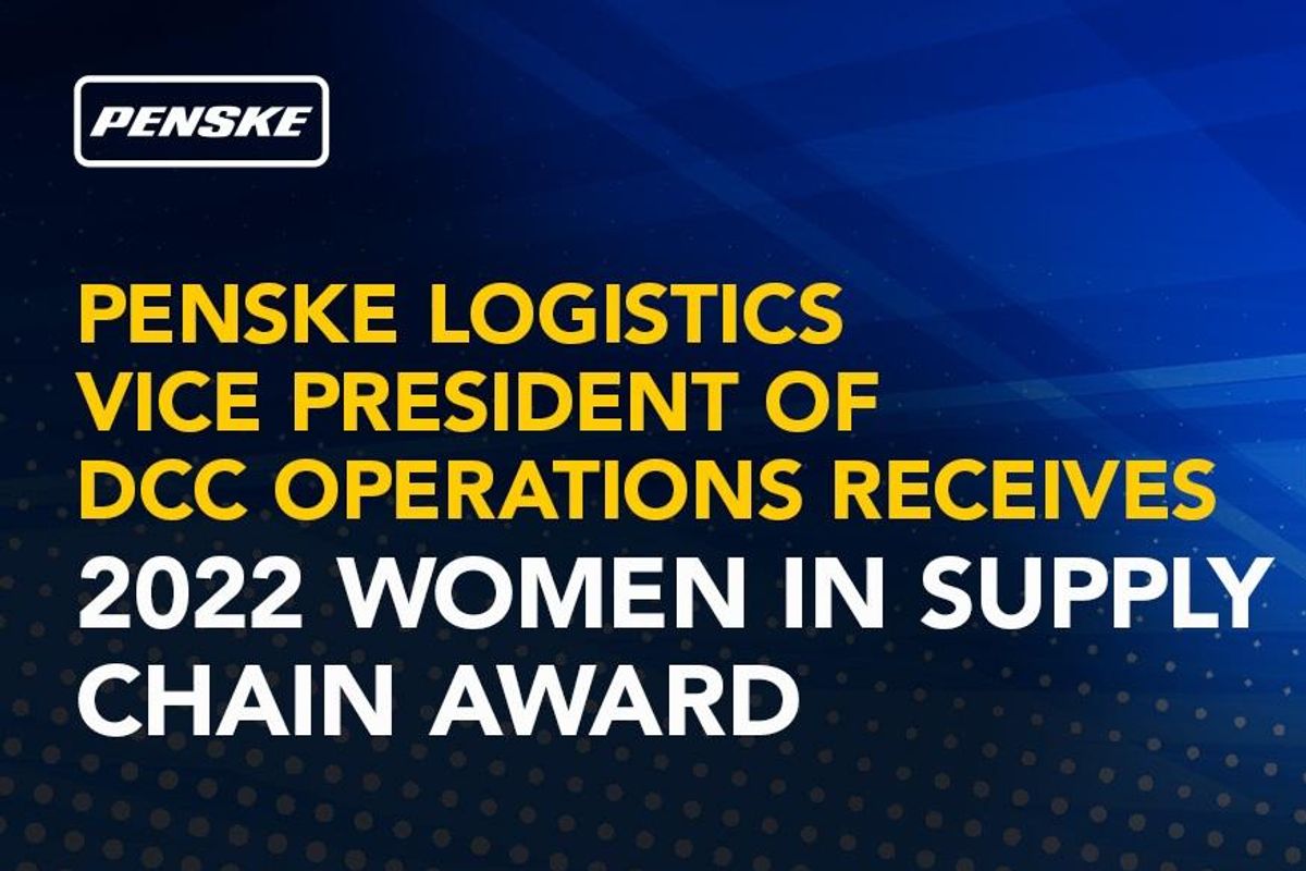 Jamie Rigot, vice president of dedicated contract carriage operations for Penske Logistics, has been named among the winners of Supply & Demand Chain Executive’s 2022 Women in Supply Chain Award. The award honors female supply chain leaders whose accomplishments and mentorship set a strong foundation for women at all levels of a company’s supply chain.