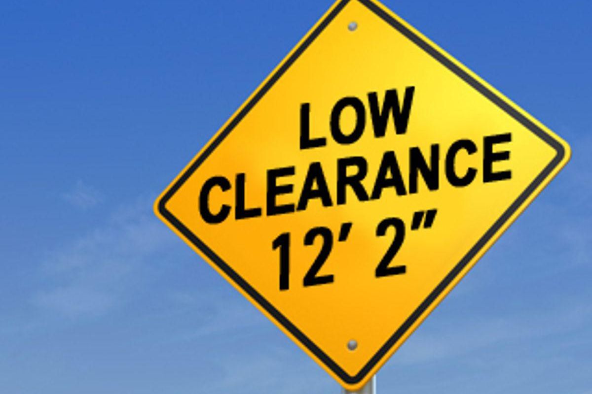 Low Clearance Sign