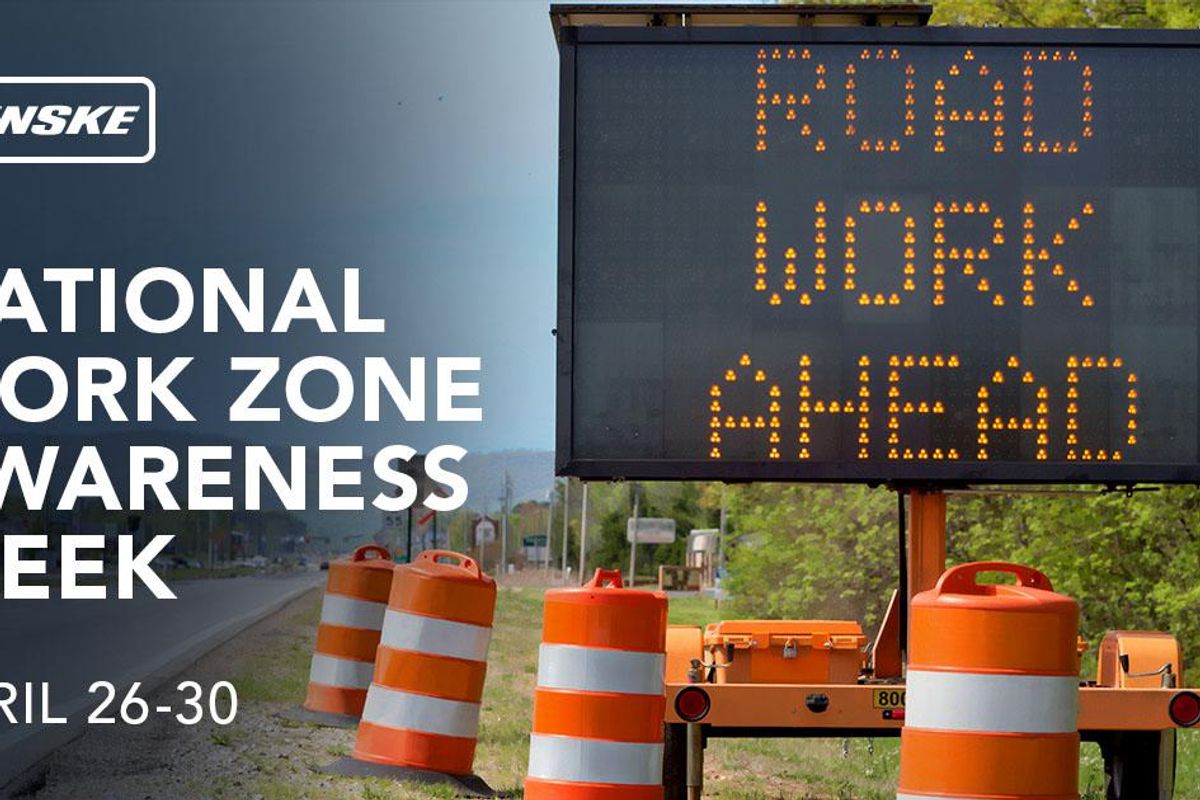 National Work Zone Awareness Week banner