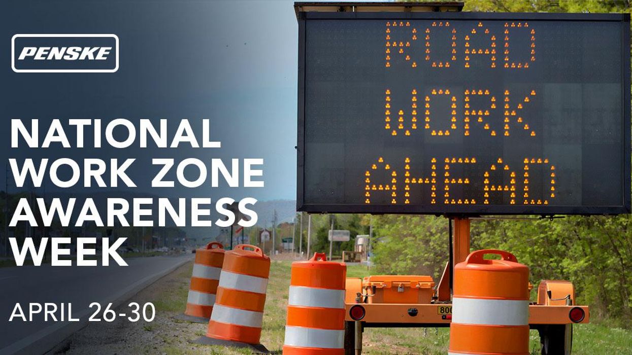 National Work Zone Awareness Week banner