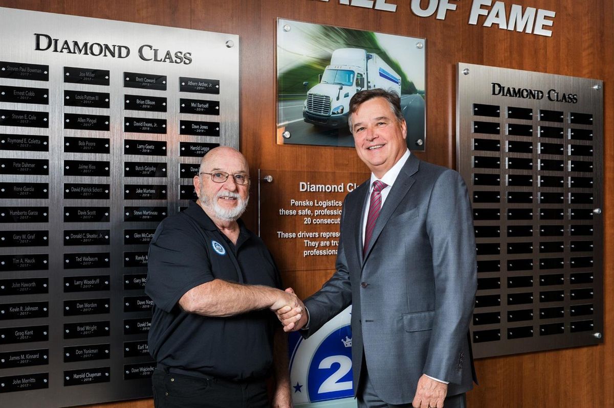 Penske Logistics driver wall of fame