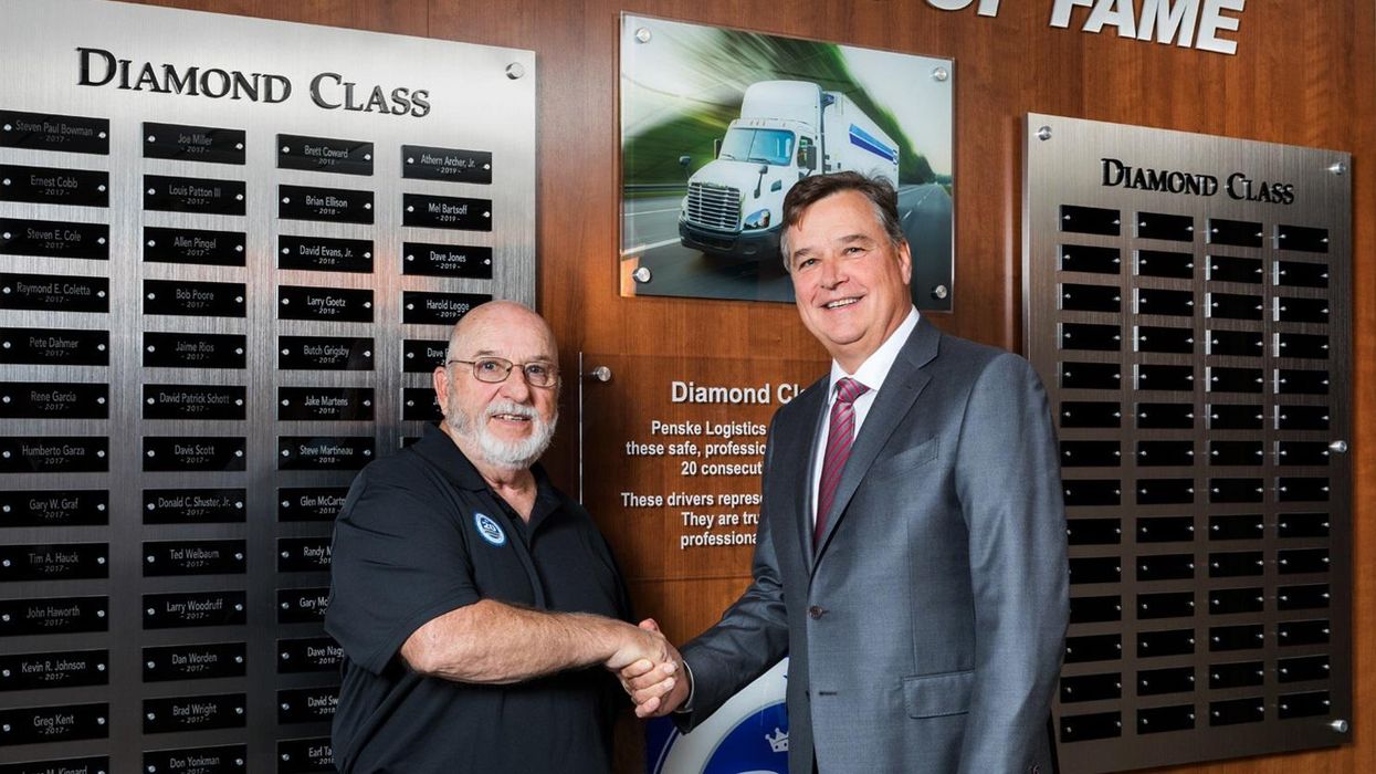 Penske Logistics driver wall of fame