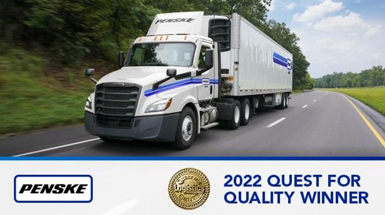 Penske Logistics has been recognized as a Quest for Quality Award recipient by Logistics Management magazine.