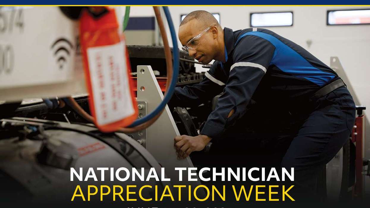Penske technician working on a truck, highlighting National Technician Appreciation Week, June 14-20, 2026.