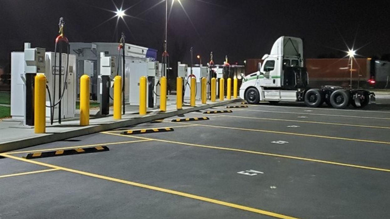 Penske’s latest EV charging station in Ontario, California