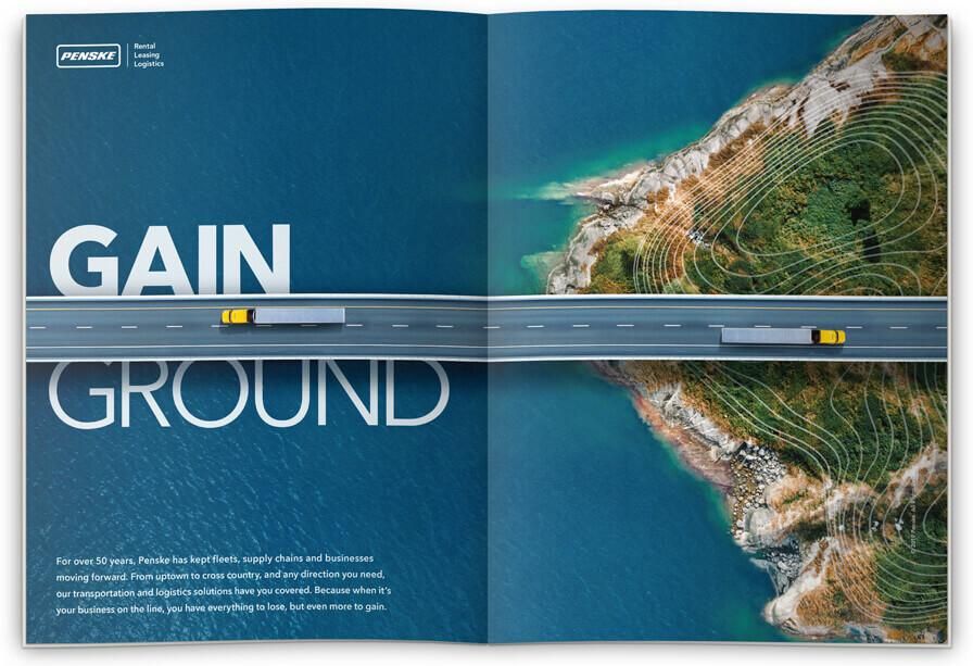 Print Ad Spread Mockup