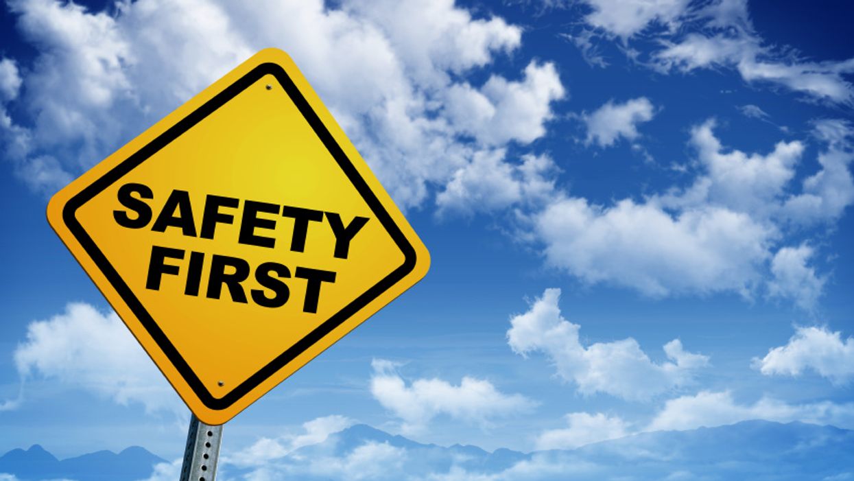 safety first sign
