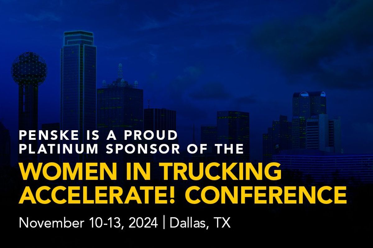 Women in Trucking Accelerate! Conference flyer
